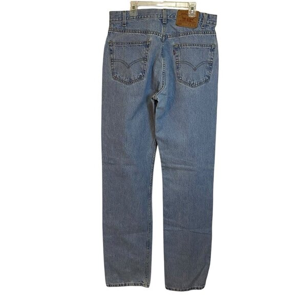 Vintage Levi's 505 Regular Fit Straight Leg Jeans Size 34x36 100% Cotton - Picture 2 of 7